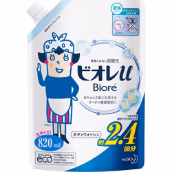 KAO Biore u Body Wash Refill 820mL General Purpose (Biore II) Body Soap Apply an appropriate amount to a damp towel or sponge ...