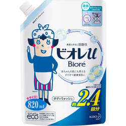 KAO Biore u Body Wash Refill 820mL General Purpose (Biore II) Body Soap Apply an appropriate amount to a damp towel or sponge, lather and wash, and th