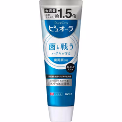 KAO Puora Medicated Strong Mint BIG Size Standing Tube 170g (Quasi-drug) Cavity Prevention Toothpaste Apply an appropriate am ...