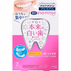 KAO CLEAR CLEAN Premium White Clear Pack Toothpaste 7SET Cavity Prevention Instructions for useBecause the film sticks with m ...