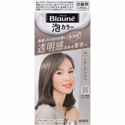 KAO Blaune Bubble Color 1G Sheer Ash 108ml (Quasi-drug) Foam for Graying Hair Colorant for Gray Hair For use in the entire dy ...