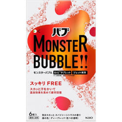 KAO Babu MONSTAR Sukkiri FREE 6 Tablets (Quasi-drug) General medicated (warm bath) Others Hot bath Dissolve one tablet in 150 to 200 liters of bath wa