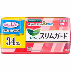 KAO Laurier SlimGuard Volume Pack for Especially Heavy Daytime 34 packs (Quasi-drug) Laurier Slim Guard Napkin Slim Please re ...