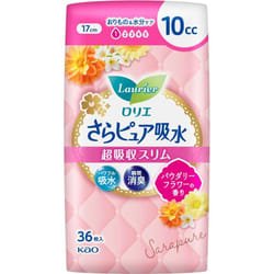 KAO Laurier Sara Pure Absorbent Super Absorbent Slim 10cc Powdery Flower Scent 36sheets Light incontinence Please replace it as needed. Sara Pure