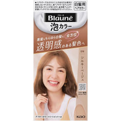 KAO Blaune Bubble Color 0N Silky Beige 108mL (Quasi-drug) Foam for Graying Hair Colorant for Gray Hair 1. add liquid 1 to liquid 2 and mix; 2. press b