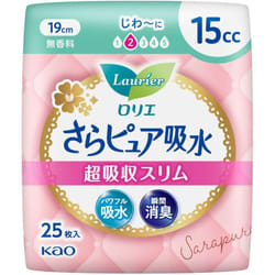 KAO Laurier Sarapure Super Absorbent Slim 15cc 25sheets Sara Pure Light incontinence Please replace it as needed. Sara Pure