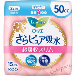 KAO Laurier Sarapure Super Absorbent Slim 50cc 15sheets Sara Pure Light incontinence Please replace it as needed. Sara Pure