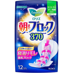 KAO Laurier Morning Block 370 12pieces (Quasi-drug) Laurier Super Absorption Guard Sanitary napkin for night Please replace it as needed during menstr