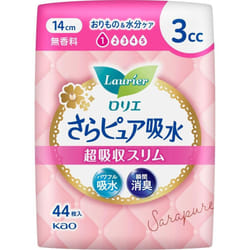 KAO Laurier Sara Pure Absorbent Super Absorbent Slim 3cc Scent Free 44sheets Light incontinence Please replace it as needed. Sara Pure