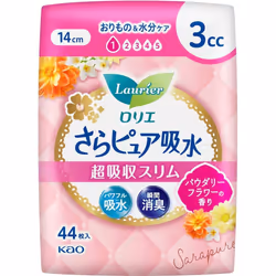 KAO Laurier Sara Pure Absorbent Super Absorbent Slim 3cc Powdery Flower Scented 44sheets Light incontinence Please replace it ...