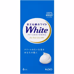Kao Soap White Soap white, regular size, 6 packs, 510g General Purpose Soap Please lather well before use. General Purpose So ...