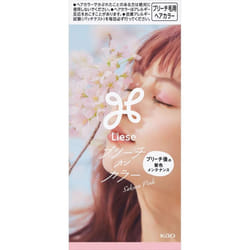 KAO Liese Bleach On Color Sakura Pink 108mL (Quasi-drug) Hair Color for Black Hair Black hair coloring Please read the enclosed instructions carefully