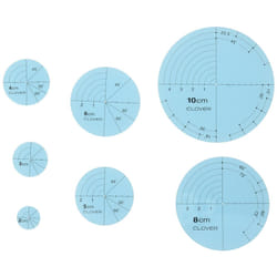 Clover Circular Templates for Drawing Quilting Lines