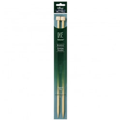 Clover Bamboo Knitting Needles 35cm - per pack