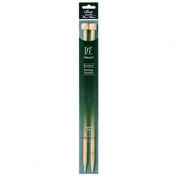 Clover Bamboo Knitting Needles 35cm - per pack
