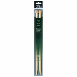 Clover Bamboo Knitting Needles 35cm - per pack