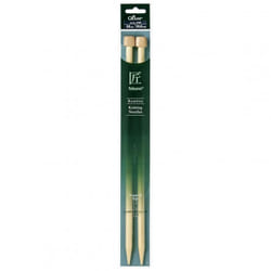 Clover Bamboo Knitting Needles 35cm - per pack