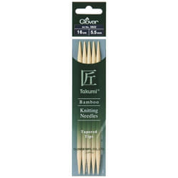 Clover Bamboo Double Point Needles 16cm - per pack of 5