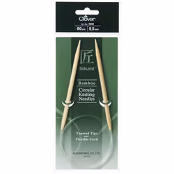 Clover Bamboo Circular Needles 60cm - each