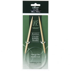 Clover Bamboo Circular Needles 60cm - each