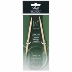 Clover Bamboo Circular Needles 60cm - each