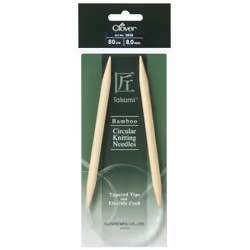 Clover Bamboo Circular Needles 80cm - each
