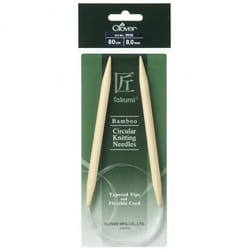 Clover Bamboo Circular Needles 80cm - each