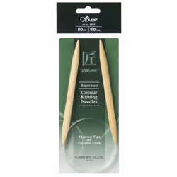 Clover Bamboo Circular Needles 80cm - each