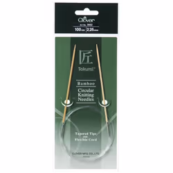 Clover Bamboo Circular Needles 1m - each