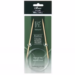 Clover Bamboo Circular Needles 1m - each