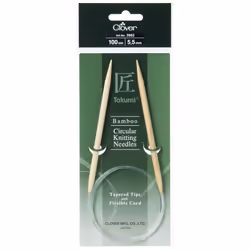 Clover Bamboo Circular Needles 1m - each
