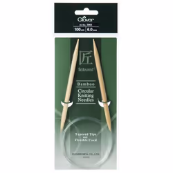 Clover Bamboo Circular Needles 1m - each