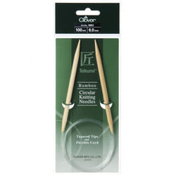 Clover Bamboo Circular Needles 1m - each