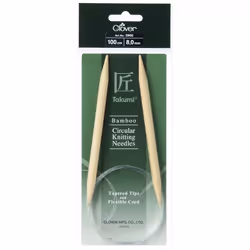 Clover Bamboo Circular Needles 1m - each