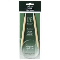 Clover Bamboo Circular Needles 1m - each