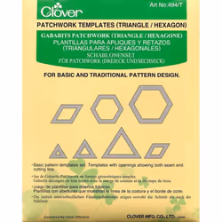 Clover Patchwork Templates Triangle/Hexagon, 1