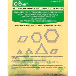 Clover Patchwork Templates Triangle/Hexagon, 1