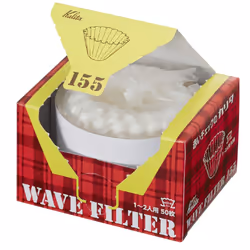 Karita KWF-155#22211 Coffee Filters Wave Series White For 1-2 People 50 Count