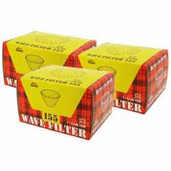 Kalita Wave Series KWF-155#22211 Coffee Filter  White  For 1-2 People  50 Sheets x 3 Packs