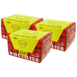 Kalita Wave Series KWF-155#22211 Coffee Filter  White  For 1-2 People  50 Sheets x 3 Packs