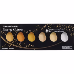 Kuretake Gansai Tambi Paint, Golden Shades, Medium