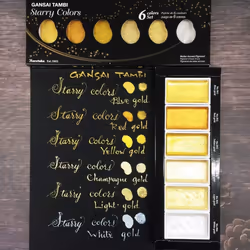 Kuretake Gansai Tambi Paint, Golden Shades, Medium