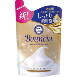 Kyoshinsha Milk Soap Bouncia Body soap Premium moist Refill 340mL Personal Medium Price Range After refilling, dispense an appropriate amount onto a t