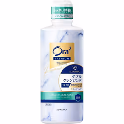 Sunstar Ora2 PREMIUM Aura Two Premium Mouthwash Double Cleansing Fresh Floral Mint 550ml (Quasi-drug) Bad Breath Prevention D ...