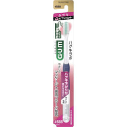 Sunstar G.U.M. Gum Hugger Labo Dental Brush #5884 row compact head "Ordinary Periodontal Disease Toothbrushes Material of handle: saturated polyester