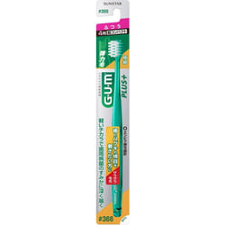 Sunstar G.U.M. Gum Plus Dental Brush 4-Row Compact #366 "Usually Periodontal Disease Toothbrushes Use the tip of the bristles to gently trace the bord