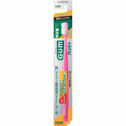 Sunstar G.U.M. Gum Plus Dental Brush #226 3-Row Compact, Soft Periodontal Disease Toothbrushes Use the tip of the bristles to ...