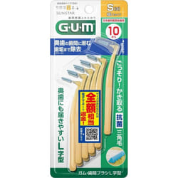 Sunstar G.U.M. Gum/Interdental Brush L-Shaped S Dental care (interdental cleaners) Insert the tip of the brush slowly straight into the interdental sp