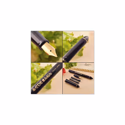 Sailor Fude De Mannen - Stroke Style Calligraphy Fountain Pen - Navy Blue - Nib Angle 40 Degrees (11-0127-740)