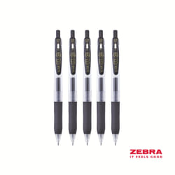 Zebra Eco SARASA Gel Retractable Rollerball CLIP 0.7mm Pen Black Ink B